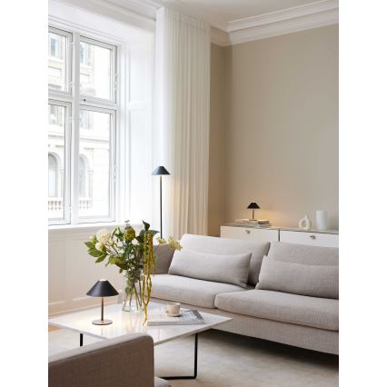 Halo Design 800803 - LED prigušiva spoljna punjiva stona lampa HYGGE LED/3W/4000 mAh IP54 crna