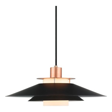 Halo Design 990785 - Luster na sajli RIVOLI 1xE27/40W/230V prečnik 40 cm crna/bakarna