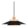 Halo Design 990785 - Luster na sajli RIVOLI 1xE27/40W/230V prečnik 40 cm crna/bakarna