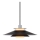Halo Design 990808 - Luster na sajli RIVOLI 1xE27/40W/230V Ø 40 cm crna/sjajni hrom