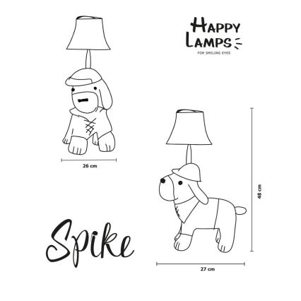 Happy Lamps - LED Dečija stolna lampa SPIKE LED/5,4W/230V lovački pas