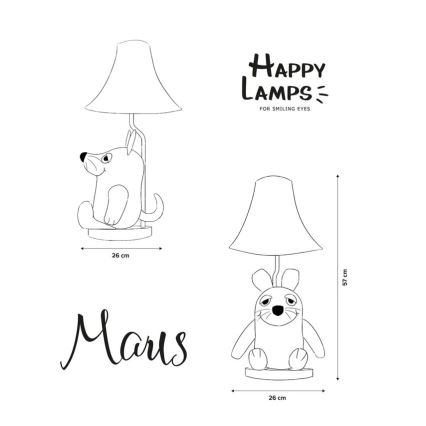 Happy Lamps - LED dečja stolna lampa MOUSE FROM SENDUNG MIT DER MAUS LED/5,4W/230V miš
