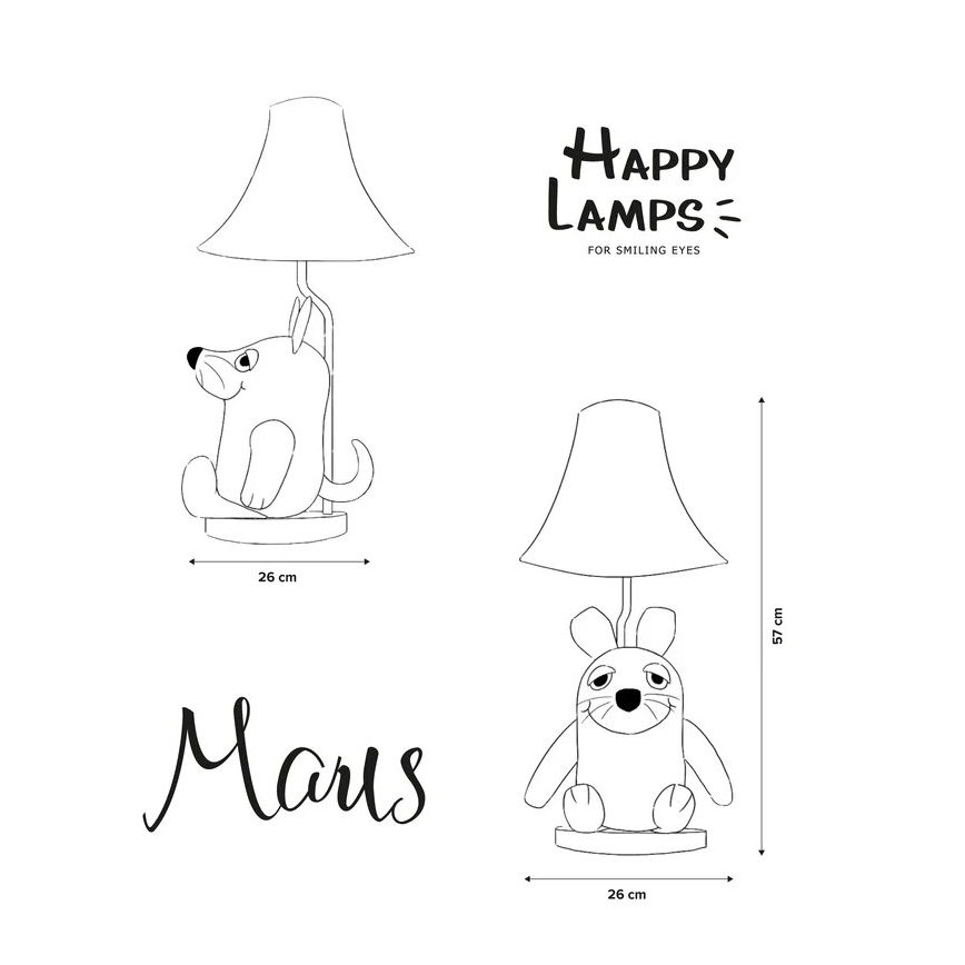 Happy Lamps - LED dečja stolna lampa MOUSE FROM SENDUNG MIT DER MAUS LED/5,4W/230V miš