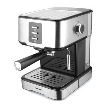 Heinner HEM-850IXBK - Poluautomatski espresso aparat 850W/230V inox/crna