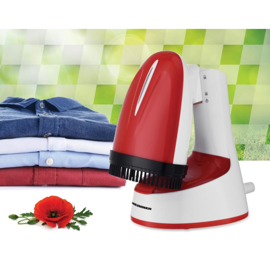 Heinner HGS-1400RD - Ručni parni uređaj za peglanje odeće 1470W/230V bela/crvena
