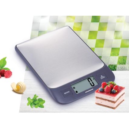 Heinner HKS-5IXBK - Digitalna kuhinjska vaga 2xAAA siva/matni hrom