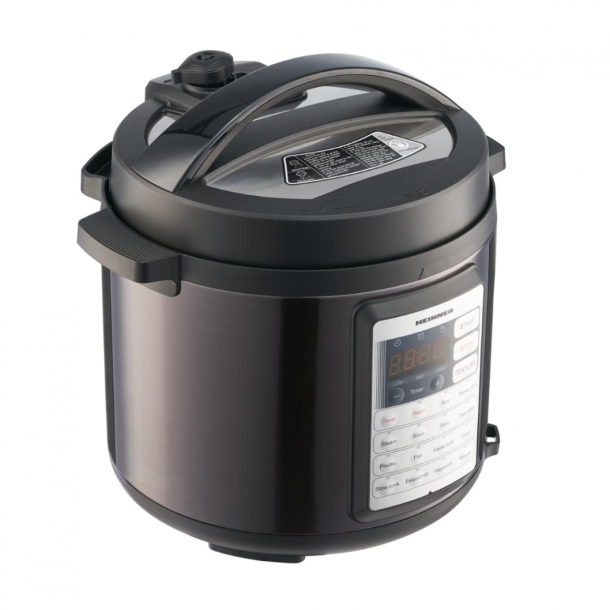 Heinner HPCK-38BK - Multifunkcionalni električni ekspres-lonac 5,7 l 1000W/230V crna