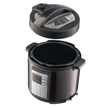 Heinner HPCK-38BK - Multifunkcionalni električni ekspres-lonac 5,7 l 1000W/230V crna