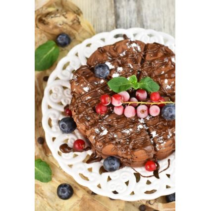 Heinner HWF-1000CR - Aparat za vafle 1000W/230V crna/roze zlato