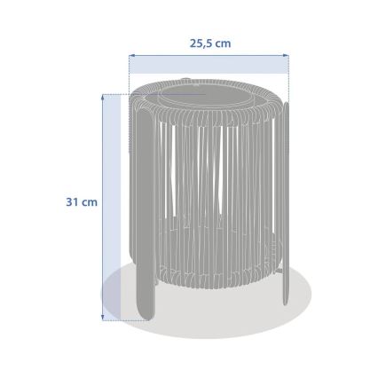 Hesperide - LED solarna lampa LINY LED/3,7V 2600 mAh IP54 zelena