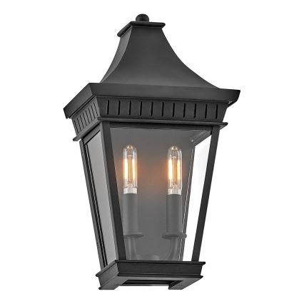 Hinkley - Spoljna zidna svetiljka CHAPEL HILL 2xE14/40W/230V IP44 crna