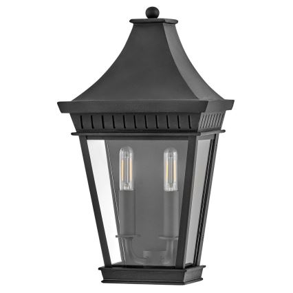 Hinkley - Spoljna zidna svetiljka CHAPEL HILL 2xE14/40W/230V IP44 crna