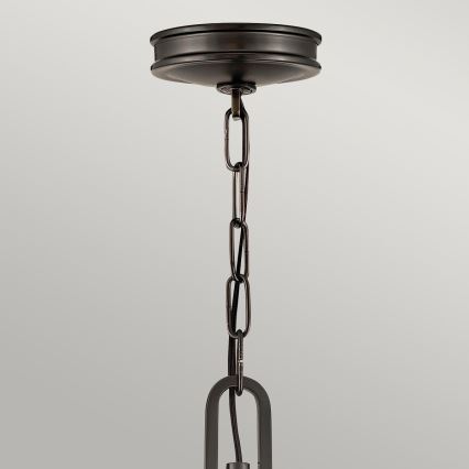 Hinkley - Luster na lancu COLLIER 4xE14/40W/230V prečnik 54,3 cm crna