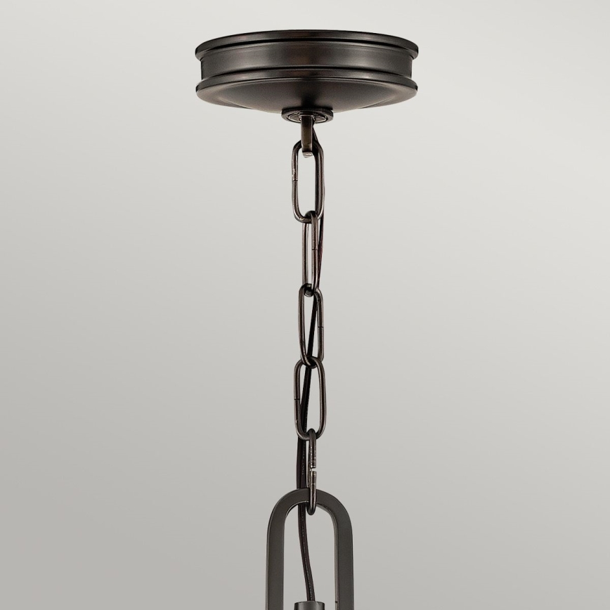 Hinkley - Luster na lancu COLLIER 4xE14/40W/230V prečnik 54,3 cm crna