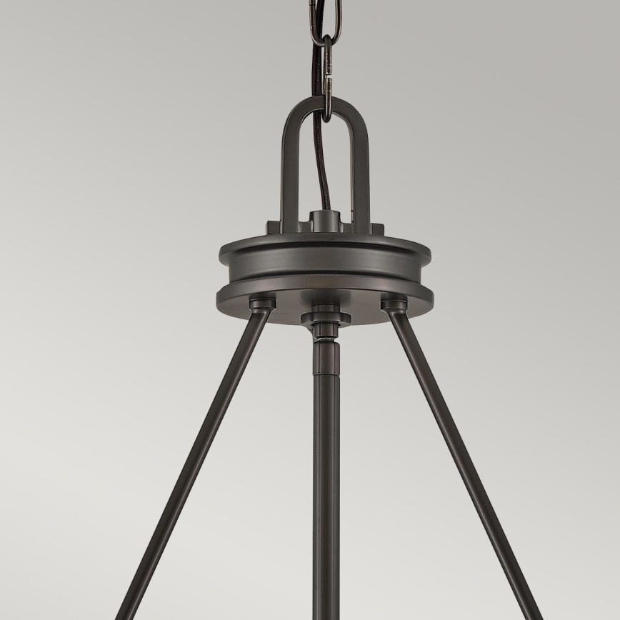 Hinkley - Luster na lancu COLLIER 5xE27/40W/230V prečnik 68,5 cm crna