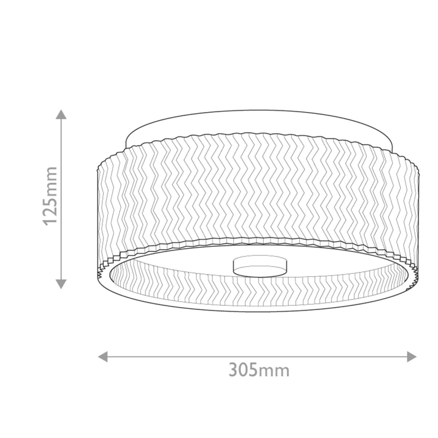 Hinkley - Plafonska lampa ELLE 2xE27/60W/230V Ø 30,5 cm zlatna