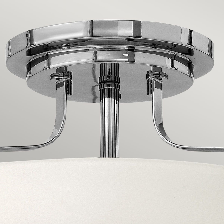 Hinkley - Plafonski luster HARPER 3xE27/60W/230V prečnik 36,6 cm sjajni hrom