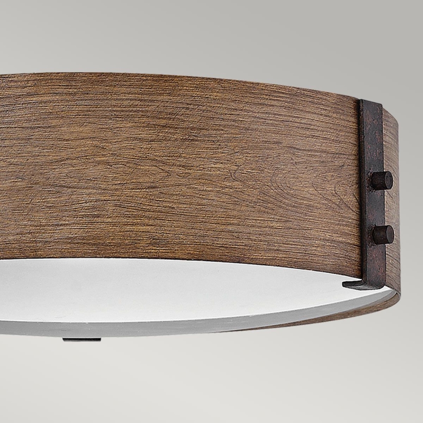 Hinkley - Plafonsko svetlo SAWYER 3xE14/40W/230V prečnika 38 cm sekvoja/smeđa