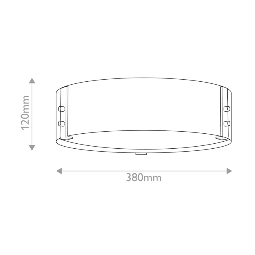 Hinkley - Plafonsko svetlo SAWYER 3xE14/40W/230V prečnika 38 cm sekvoja/smeđa