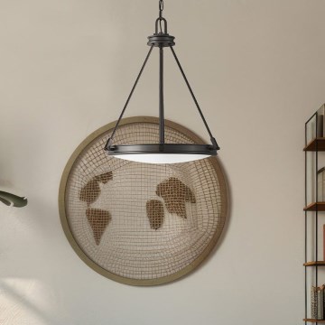 Hinkley - Luster na lancu COLLIER 4xE14/40W/230V prečnik 54,3 cm crna