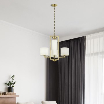 Hinkley - Luster na lancu HAMPTON 4xE27/60W/230V zlatna