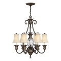 Hinkley - Luster na lancu PLANTATION 7xE14/40W/230V bronzana
