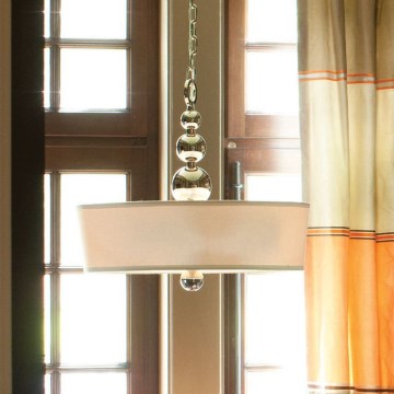 Hinkley - Luster na lancu ZELDA 3xE27/60W/230V sjajni hrom