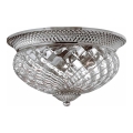 Hinkley - Plafonska svetiljka PLANTATION 3xE27/60W/230V srebrna