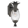Hinkley - Spoljašnja zidna lampa PLANTATION 1xE27/40W/230V IP44 crna