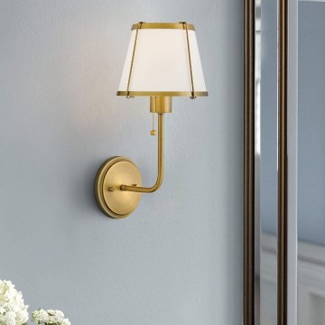 Hinkley - Zidna lampa CLARKE 1xE27/40W/230V mesing/bela