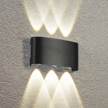 HÖFFTECH - LED spoljašnje zidno svetlo UP&DOWN 6xLED/1W/230V IP65