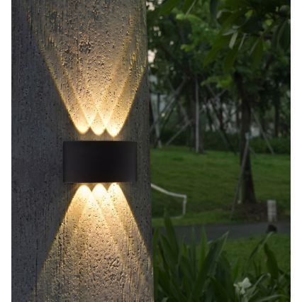 HÖFFTECH - LED spoljašnje zidno svetlo UP&DOWN 6xLED/1W/230V IP65