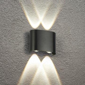 HÖFFTECH - LED spoljna zidna svetiljka UP&DOWN 4xLED/1W/230V IP65