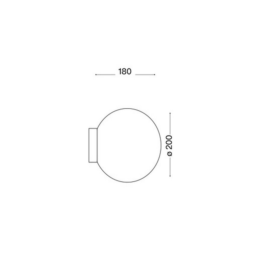 Ideal Lux 59815 - LED RGBW prigušiva zidna svetiljka MAPA 1xE27/9W/230V 2700-6500K