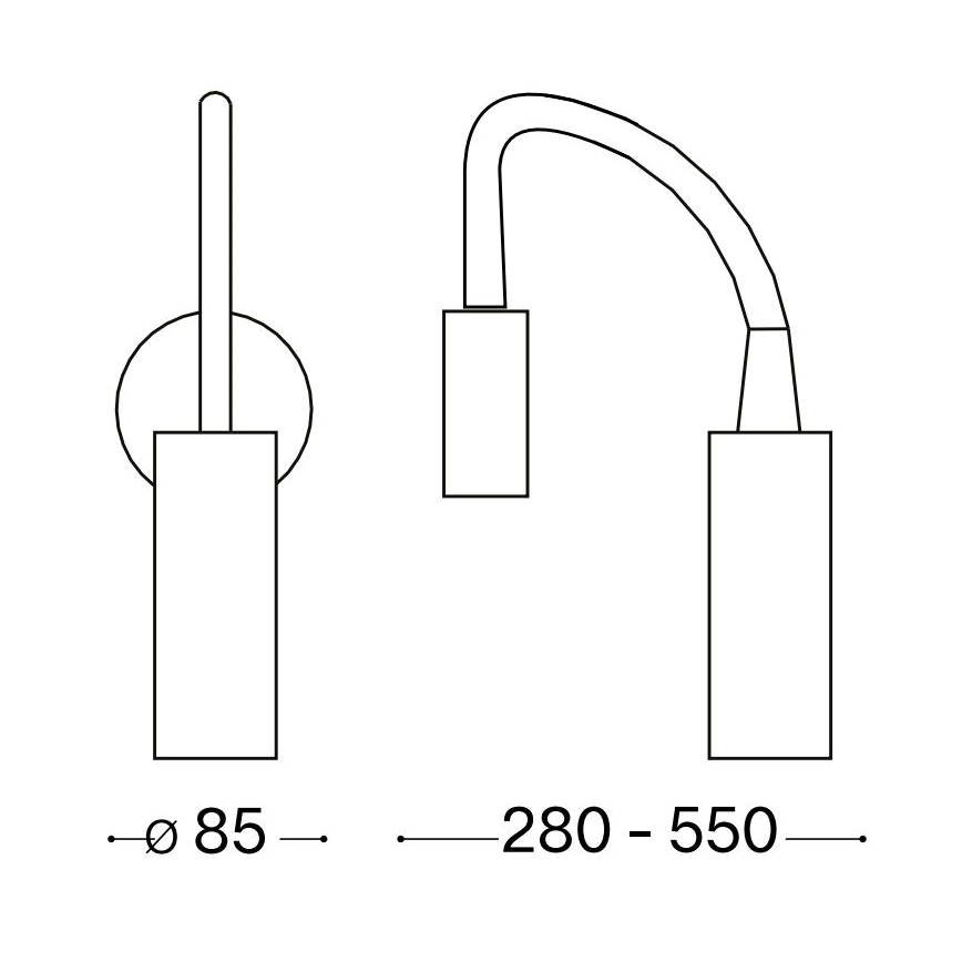 Ideal Lux - LED fleksibilna lampica FOCUS LED/3,5W/230V CRI 90 bela