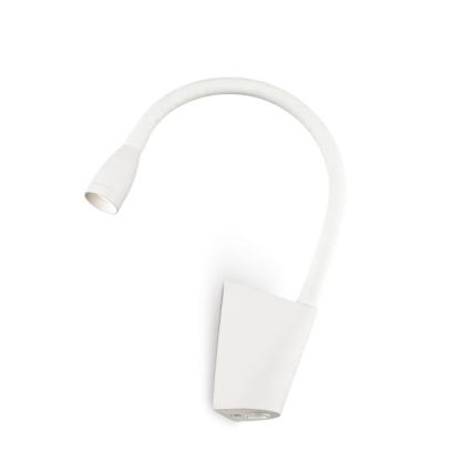 Ideal Lux - Fleksibilna LED lampica GOOSE LED/3W/230V CRI 90 bela