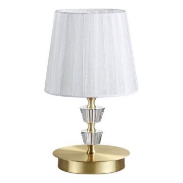 Ideal Lux - Kristalna stona lampa PEGASO 1xE14/28W/230V zlatna