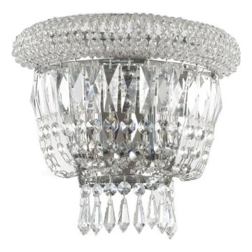 Ideal Lux - Kristalna zidna lampa DUBAI 2xE14/28W/230V, sjajni hrom