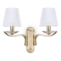 Ideal Lux - Kristalna zidna lampa PEGASO 2xE14/28W/230V zlatna