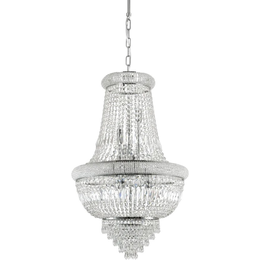 Ideal Lux - Kristalni luster na lancu DUBAI 10xE14/28W/230V prečnika 52 cm, sjajni hrom