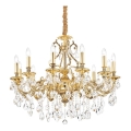 Ideal Lux - Kristalni luster na lancu GIOCONDA 12xE14/40W/230V prečnik 90 cm zlatna