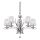 Ideal Lux - Kristalni luster na lancu PEGASO 5xE14/28W/230V prečnik 72 cm sjajni hrom