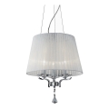 Ideal Lux - Kristalni luster na sajli PEGASO 3xE14/28W/230V prečnik 40 cm sjajni hrom