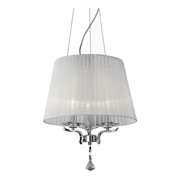 Ideal Lux - Kristalni luster na sajli PEGASO 3xE14/28W/230V prečnik 40 cm sjajni hrom