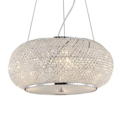 Ideal Lux - Kristalni luster PASHA 10xE14/40W/230V Ø 55 cm sjajni hrom