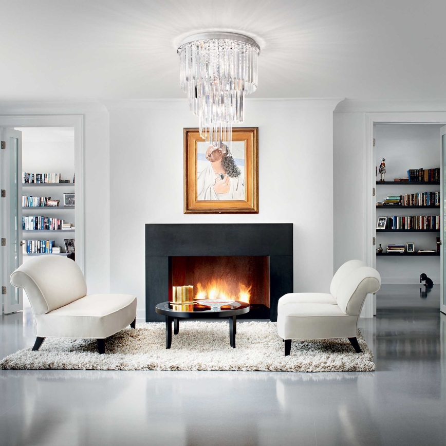 Ideal Lux - Kristalni plafonski luster CARLTON 12xE14/40W/230V prečnik 50 cm, sjajni hrom