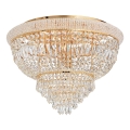 Ideal Lux - Kristalni plafonski luster DUBAI 24xE14/28W/230V prečnik 78 cm zlatna