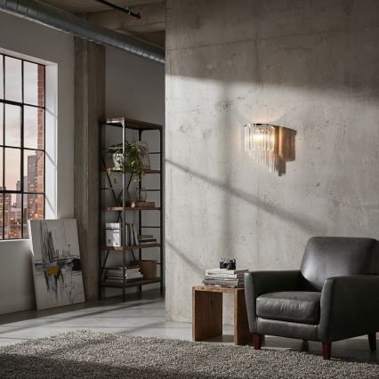 Ideal Lux - Kristalno zidno svetlo CARLTON 3xE14/40W/230V, sjajni hrom