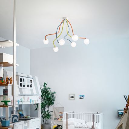 Ideal Lux - LED fleksibilan plafonski luster OCTOPUS 6xG9/3W/230V šaren