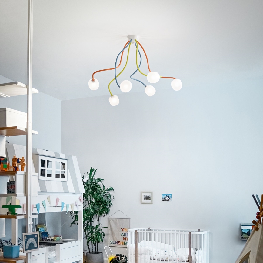 Ideal Lux - LED fleksibilan plafonski luster OCTOPUS 6xG9/3W/230V šaren